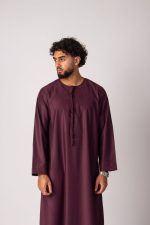 Premium Emirati Thobe: Maroon