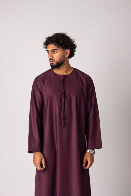Premium Emirati Thobe: Maroon