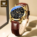 Olevs | Chocolate & Black Dial